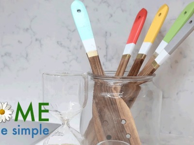 DIY: Paint Everyday Cooking Utensils to Add Color in Your Kitchen | Home Made Simple | OWN