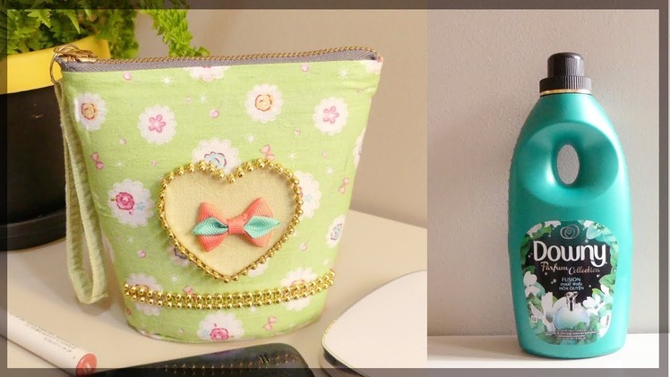 DIY POUCH: Easy No Sew Pouch from Plastic Bottle