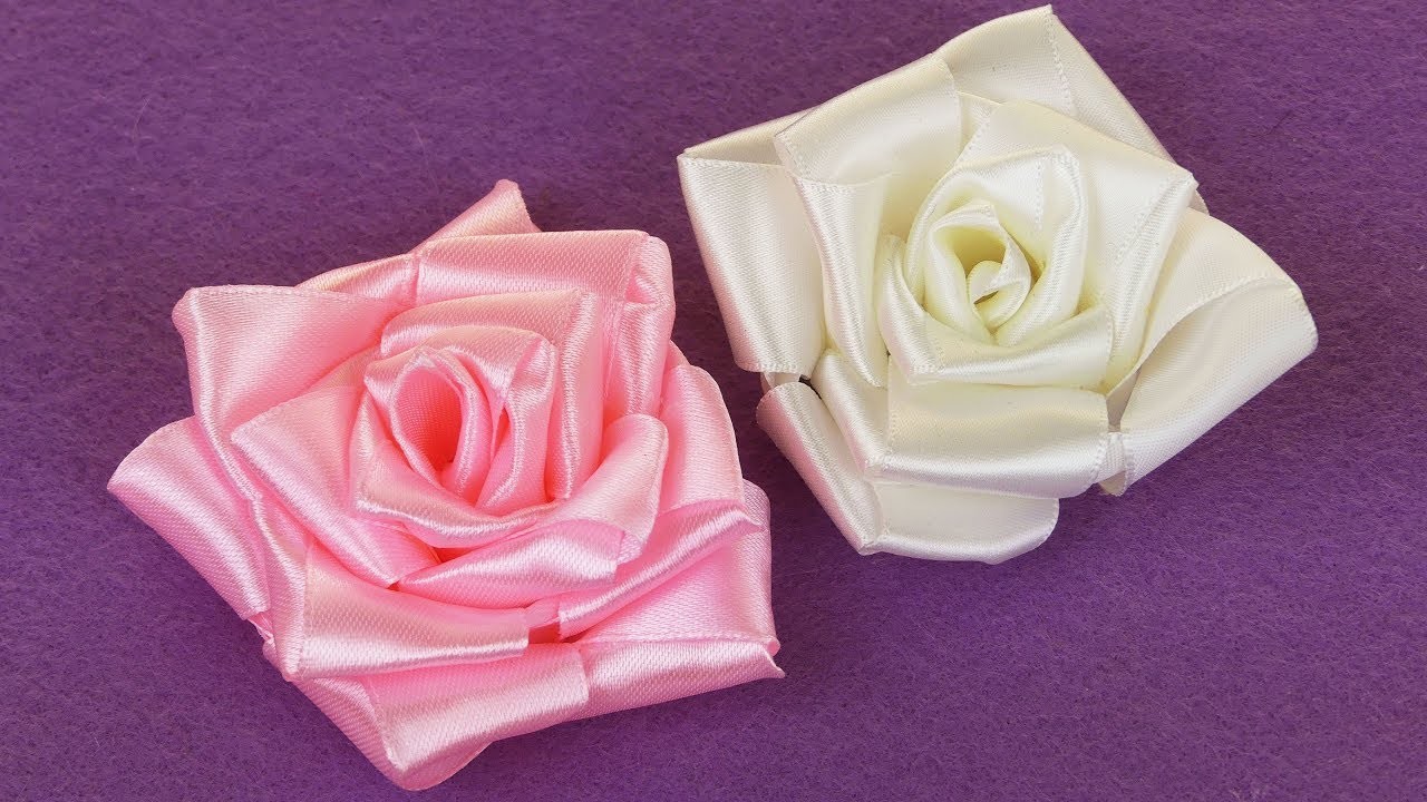 diy-ribbon-rose-i-how-to-make-easy-ribbon-flower-i-kanzashi-rose-tutorial