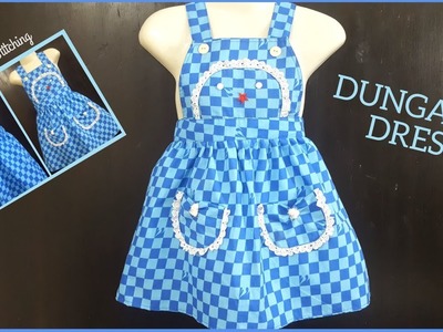 DUNGAREE  DRESS Cutting and Stitching in Hindi.Urdu