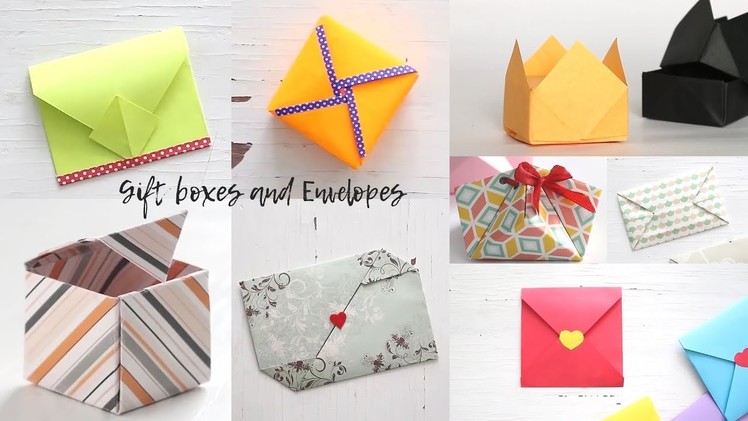 Easy Gift Boxes and Envelopes | Gift Ideas | Ventunoart Compilation