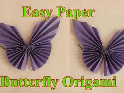 Easy Paper Butterfly Origami - Cute & Easy Butterfly DIY - #Origami for Beginners