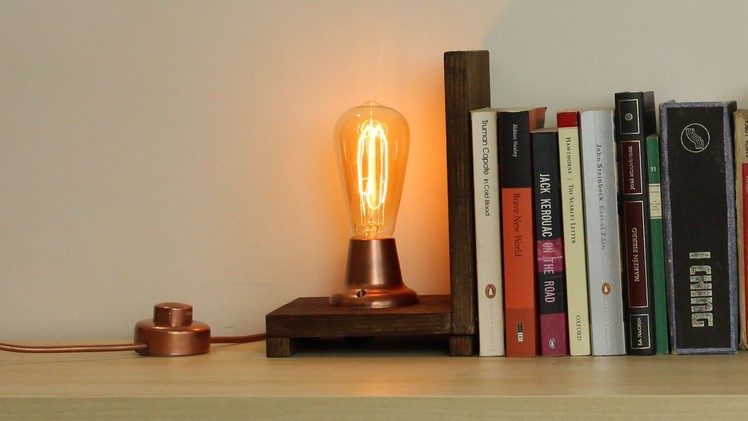 Edison Bulb Bookends Lamp