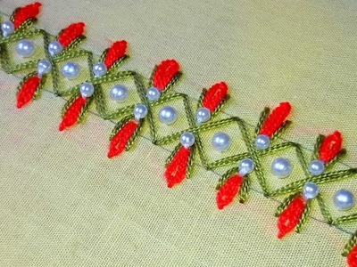 Hand Embroidery | Border Design | Hand Embroidery Designs.