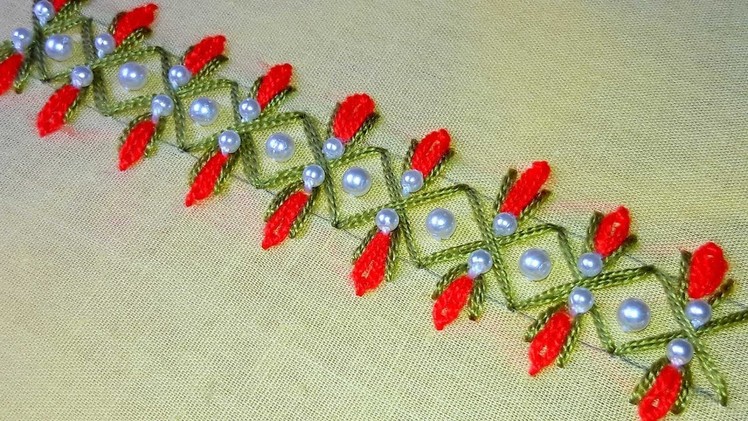 Hand Embroidery | Border Design | Hand Embroidery Designs.