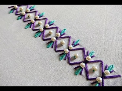 Hand Embroidery Border Designs for Kameez. Kurtis. Blouse. Sarees | Needlepoint
