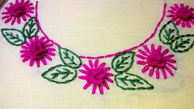 Hand embroidery designs for Neck design for dresses | Beautiful neck design