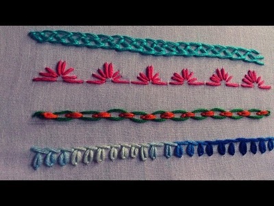 Hand embroidery. Hand embroidery stitches for beginners. part-11