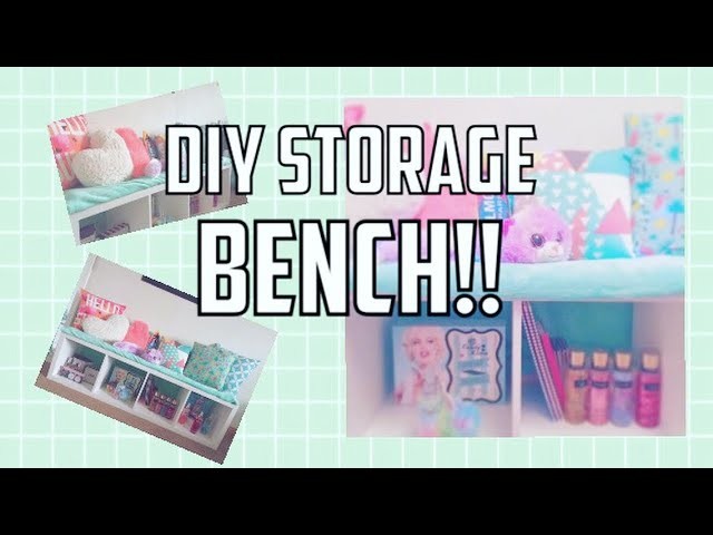 HOW I DECORATED MY BENCH. DIY storage bench