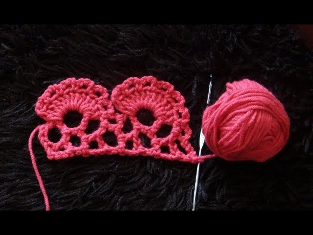 How to Crochet Border Edging. Trim Stitch Pattern #756│by ThePatternFamily