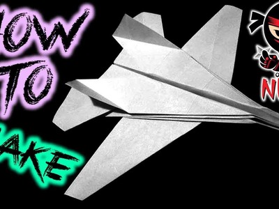 How To Fold: Paper F-14 Tomcat Airplane