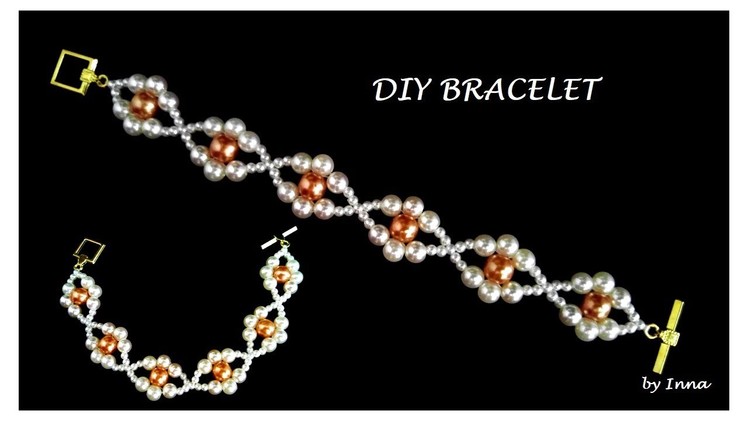 How to make a beaded bracelet.  Beginners pattern ????????????