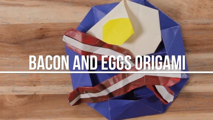 How to Make Bacon and Egg Origami | Food Network