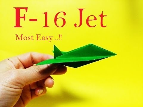 How to make F-16 Jet with paper.