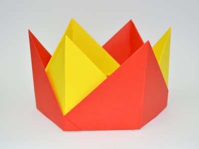 How to make paper crown - origami