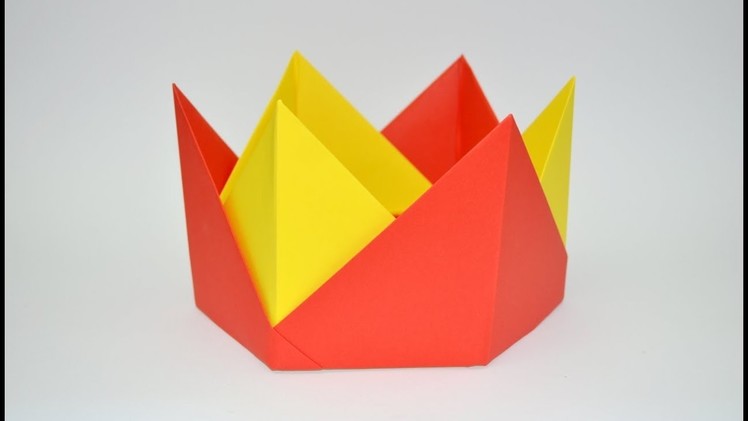How to make paper crown - origami