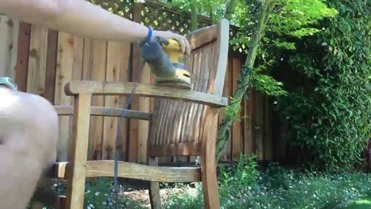How to refinish teak outdoor furniture