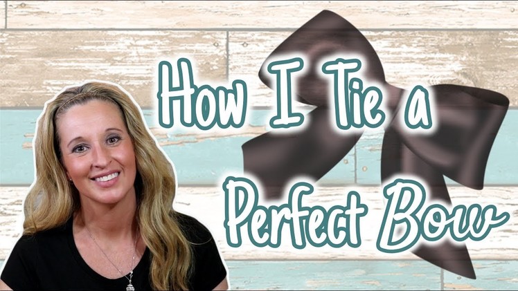 How to Tie the PERFECT Bow | Simple Bow | Easy way to Tie a Bow