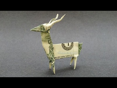Money Origami DEER - Dollar Bill Art