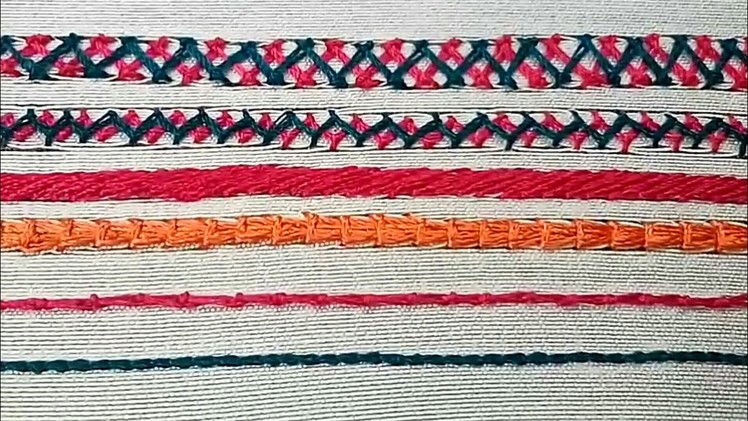 Multiple Basic Aari Work Stitches Tutorial | Aari Work Embroidery