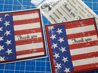 NAPKIN CARD | THANK YOU FOR YOUR SERVICE | MAYMAY MADE IT