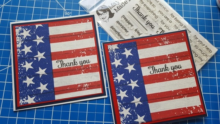 NAPKIN CARD | THANK YOU FOR YOUR SERVICE | MAYMAY MADE IT
