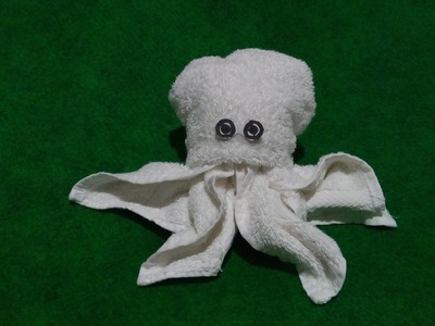 OCTOPUS SECOND STYLE- TOWEL CREATION | TUTORIAL | TIPS | CARA | DIY | HOW TO