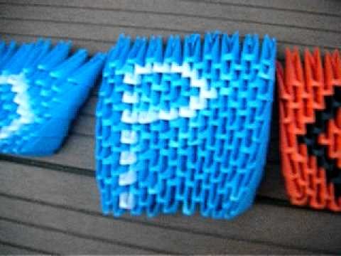 Origami 3d lettre