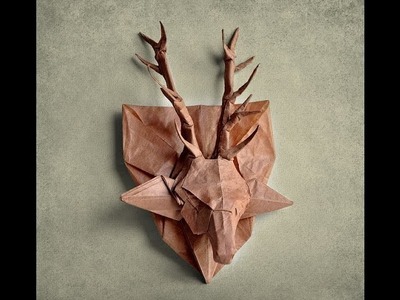 Origami Deer Head Walkthrough l Andrey Ermakov