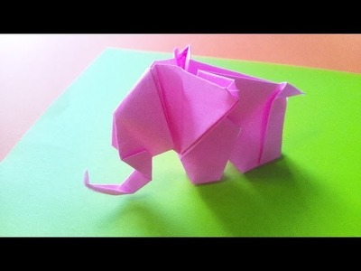 Origami elephant　　折り紙 「象」折り方