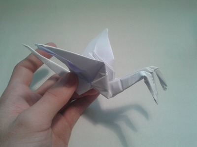Origami - How to make a three-headed crane