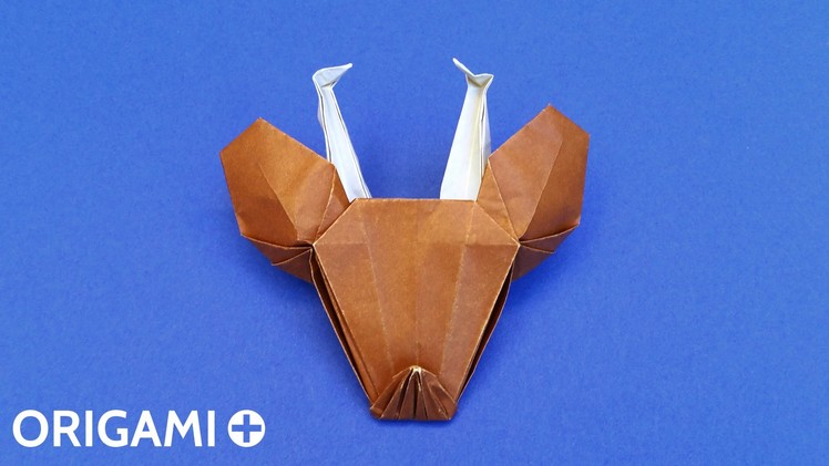 Origami Reindeer Head