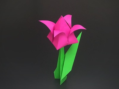 Origami: Tulip (Traditional) - Instructions in English (BR)