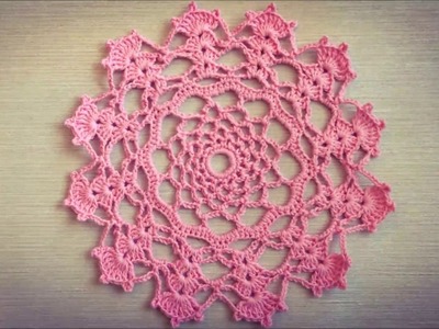 Pretty Pink Crochet Doily Tutorial