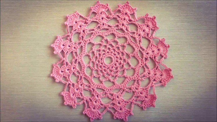 Pretty Pink Crochet Doily Tutorial