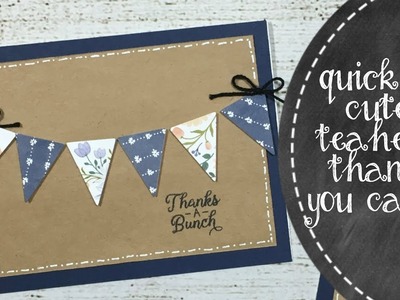 Simple Banner Thank You Cards