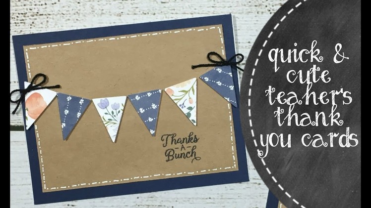 Simple Banner Thank You Cards