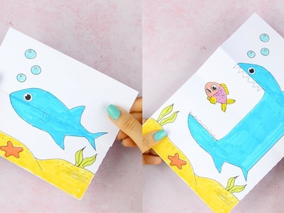 Suprise Big Mouth Shark Printable Paper Craft for Kids