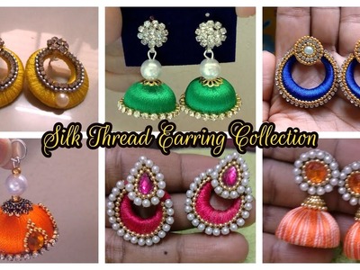 सिल्क थ्रेड ईयररिंग Designs I Silk Thread Earring Collection I Latest Jhumka Images by Ladies Club