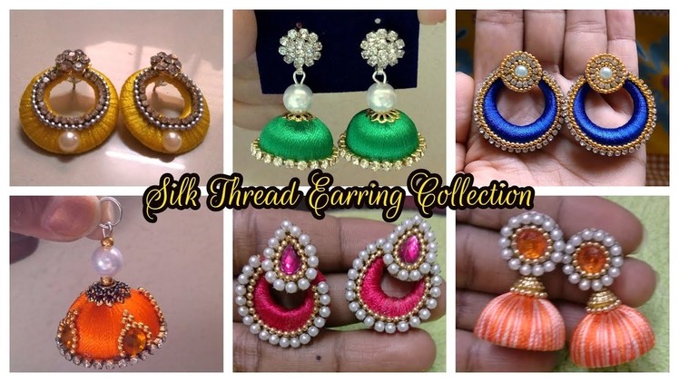 सिल्क थ्रेड ईयररिंग Designs I Silk Thread Earring Collection I Latest Jhumka Images by Ladies Club