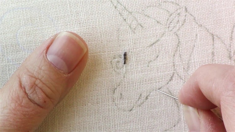 Unicorn Embroidery Pattern, Video 3 - Split Stitch Unicorn