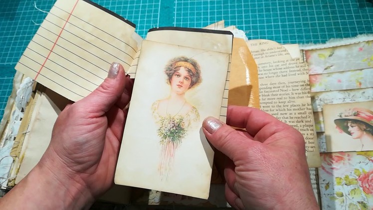 Vintage Year journal with keepsake envelope pockets