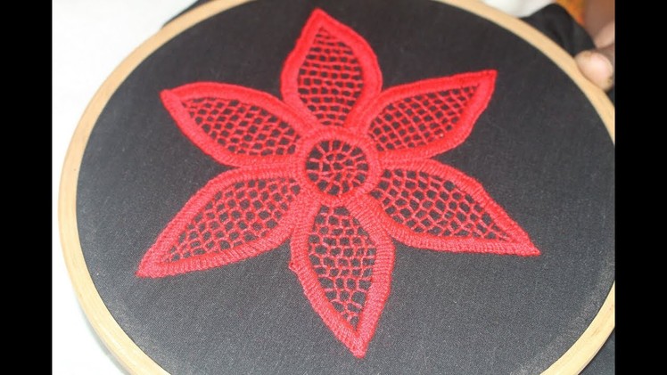 Beautiful flower design Hand embroidery tutorial