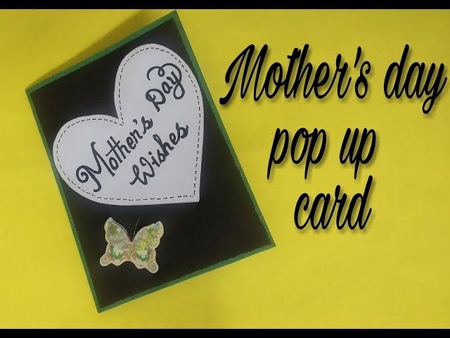 Beautiful Pop up Card for Mother's Day | complete tutorial