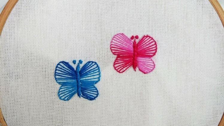 Blanket Stitch | Hand Embroidery : Butterfly Embroidery Design | Needlepoint