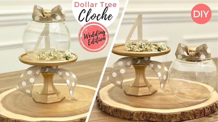 Cloche DIY | Wedding Table # Idea ⛪️ | Dollar Tree DIY | Budget Friendly | Ashleigh Lauren Tutorials