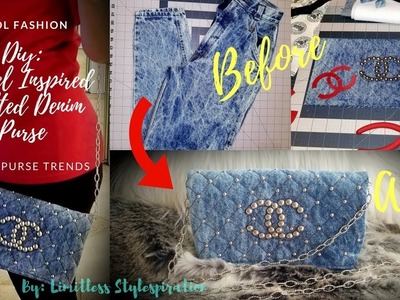 DIY: CHANEL INSPIRED QUILTED DENIM PURSE