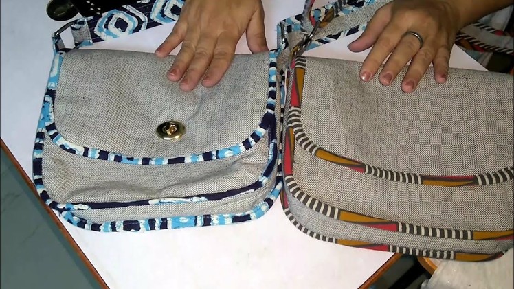 DIY Crossbody Bag cum Purse, Comments WA 7715021990, पर्स भी और स्लिंग बॅग भी, 6 Pocket Sling bag