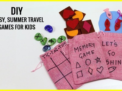 DIY I 3 Easy, Summer Travel Games For Kids