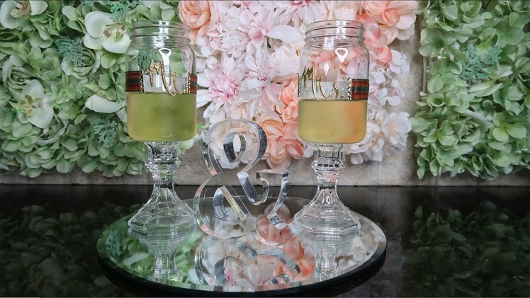 DIY Mason Glass Champagne Flutes | $4.50 vs $27.99